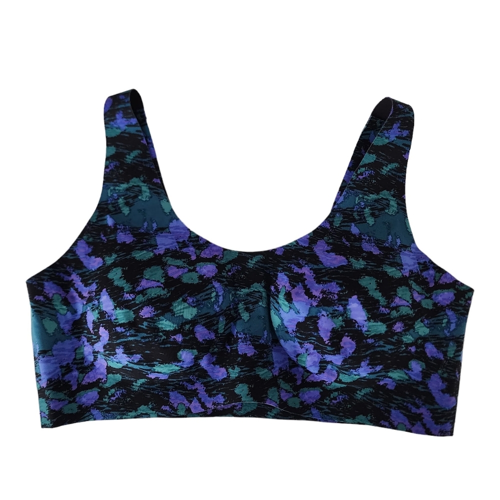 Knix Catalyst High Impact Pullover Sports Bra Abstract Galactic Retro